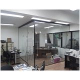 instalação de divisória de vidro temperado Vila Romana